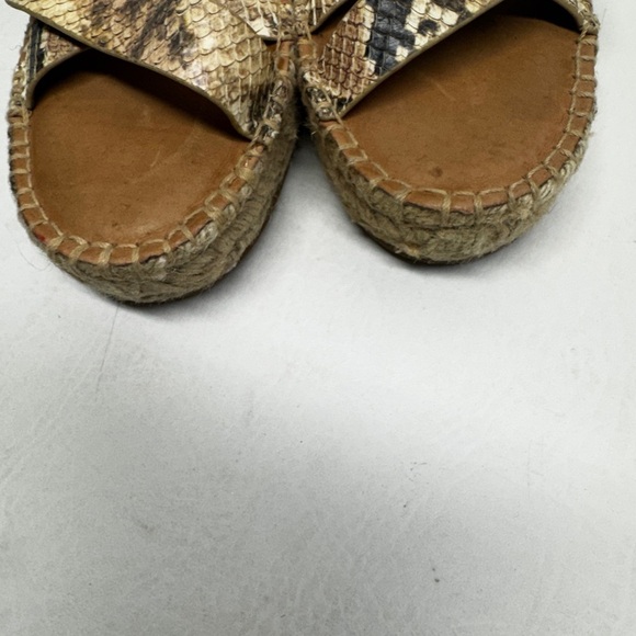 Madewell Women's Snakeskin Espadrille Sandals size 8 - Picture 8 of 9